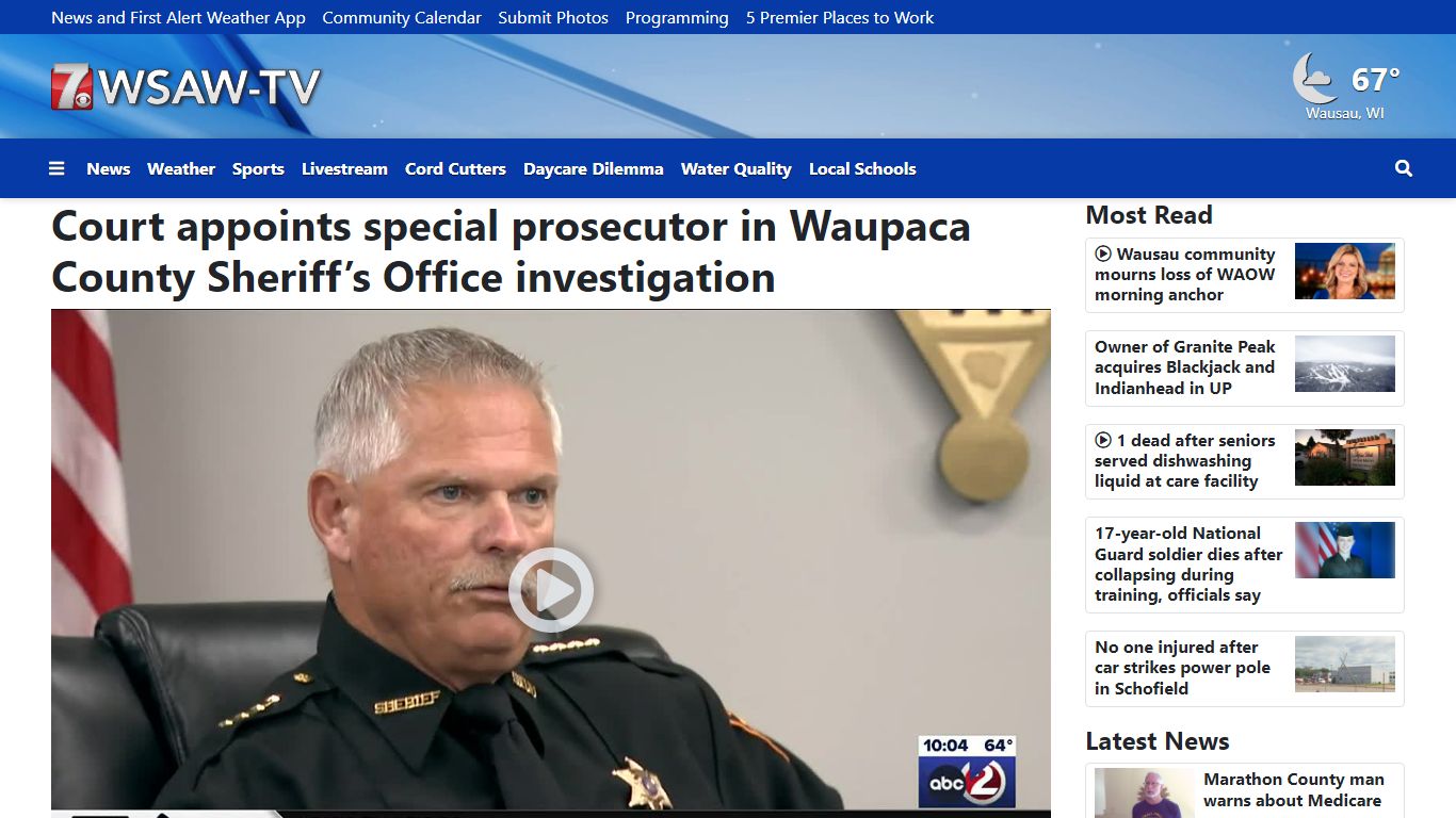 Court appoints special prosecutor in Waupaca County Sheriff’s Office ...